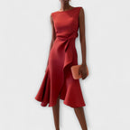 MARISSA™ – Robe sans manches élégante effet cache-cœur