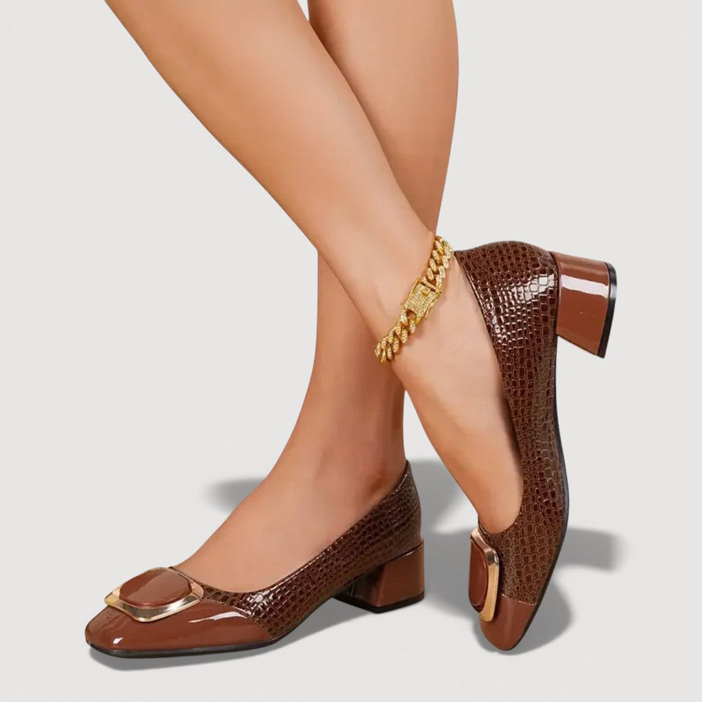 Barbara™ | Escarpins à Talons Croco