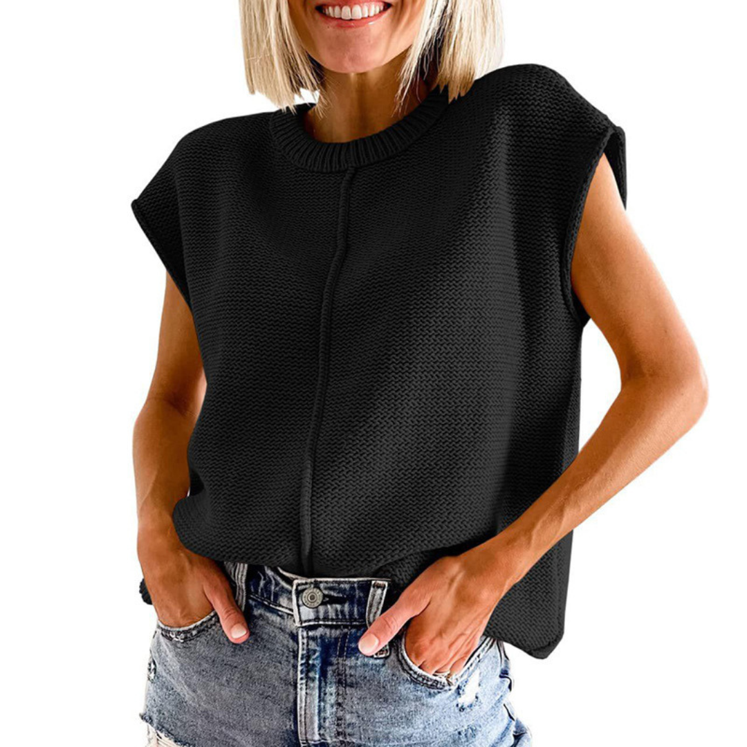 MAISIE™ - Débardeur col rond minimaliste décontracté