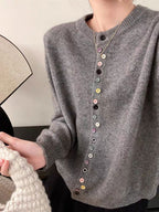 AALIYAH™ | Cardigan en Maille Élégant Boutonné