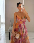 Donna | Enchanting Floral Print Maxi Dress