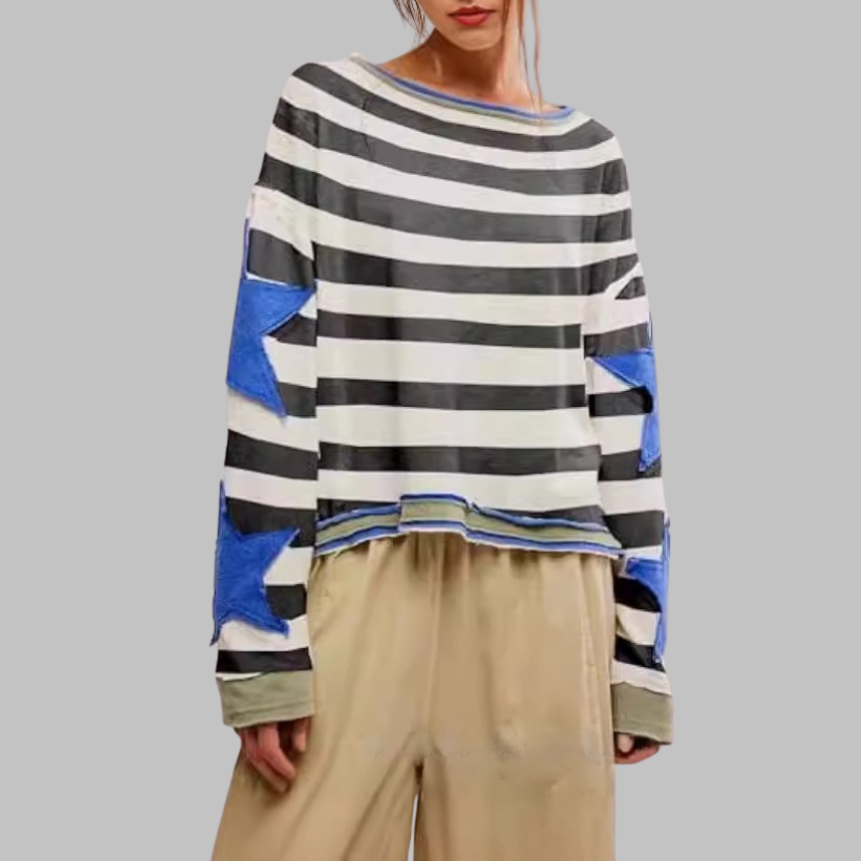 PETIT™ - Haut décontracté d'été ample à manches longues streetwear