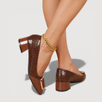 Barbara™ | Escarpins à Talons Croco