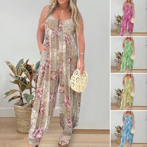 Combinaison pantalon bouffant DANICA™ - style bohème