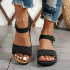 Selene | Crystal Comfort Platform Sandals