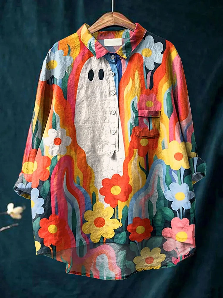 MAYLA™ - Chemise à motif végétal