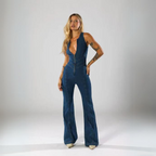 ARIA™ | Salopette en jean évasée