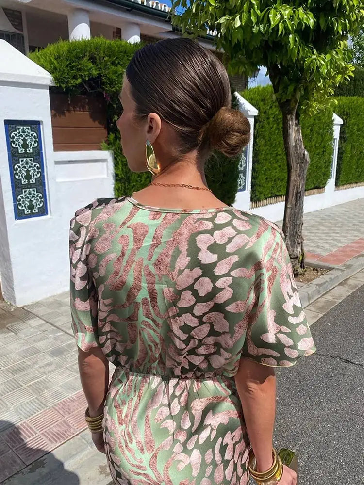 Frances | Robe longue torsadée sur le devant