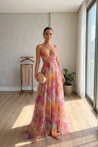Donna | Enchanting Floral Print Maxi Dress