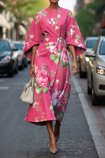 Carol | Elegant Floral Dress