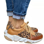 MARTHA™ – Baskets tendance imprimé léopard pour femme