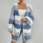 JULIETA™ - Cardigan douillet en maille floue à manches longues et devant ouvert