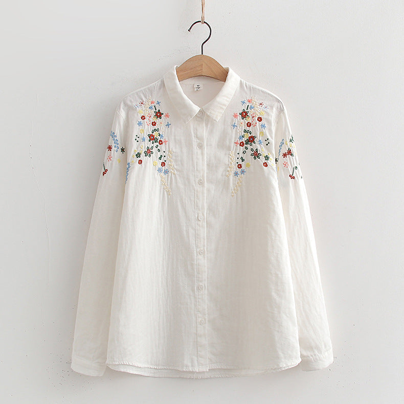 FLAVIE™ – Blouse brodée au charme vintage