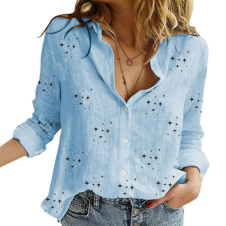 SANDRA™ – Blouse Classique Imprimée