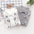 FLAVIE™ – Blouse brodée au charme vintage