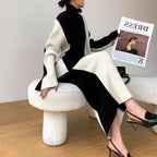 PIYA™ - Ensemble top à manches longues col roulé et jupe élégant