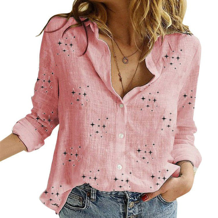 SANDRA™ – Blouse Classique Imprimée