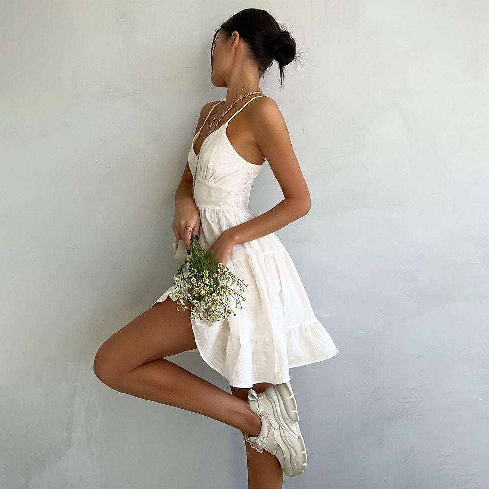 JUNIA™ – Robe Fluide Douce et Simple