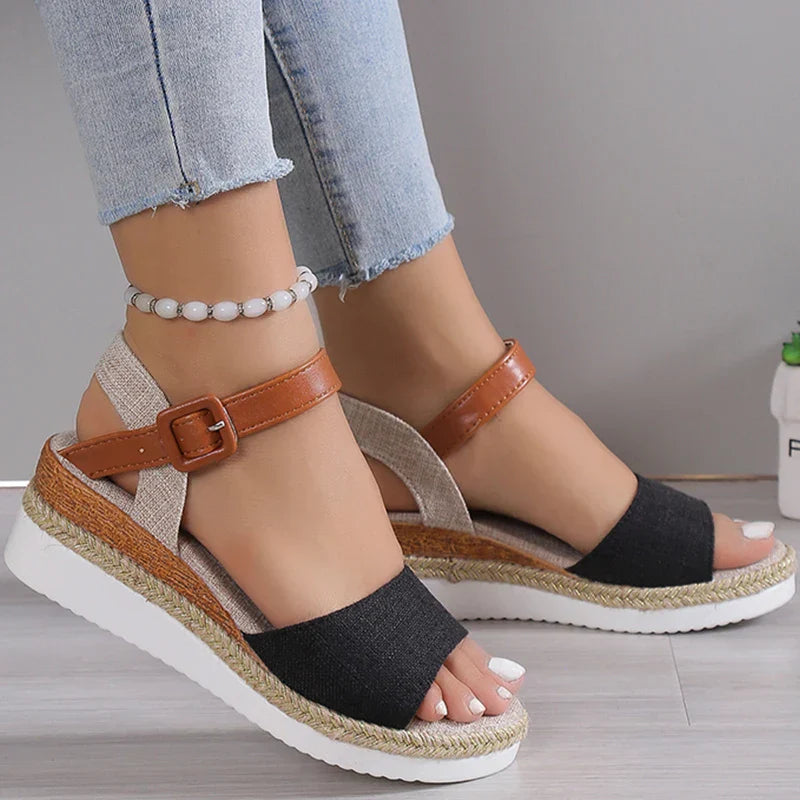 CHARLENE™ – Sandales compensées décontractées