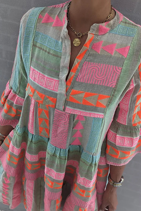 THALIE™ - Robe bohème vibrante