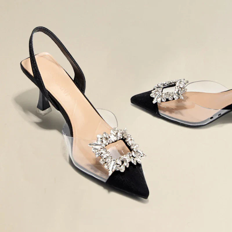 ROCHELLE™ – Escarpins Pointus Scintillants Sophistiqués