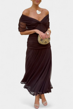 Gloria | Robe longue fleurie col en V