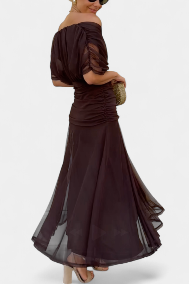 Gloria | Robe longue fleurie col en V