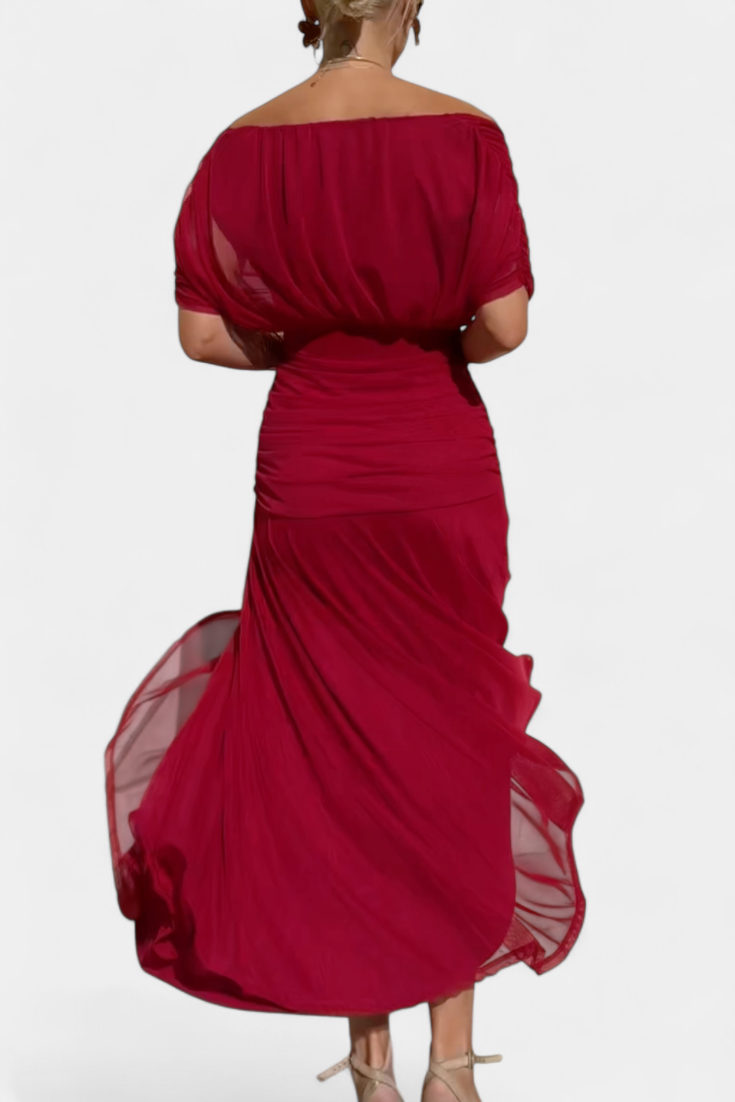 Gloria | Robe longue fleurie col en V