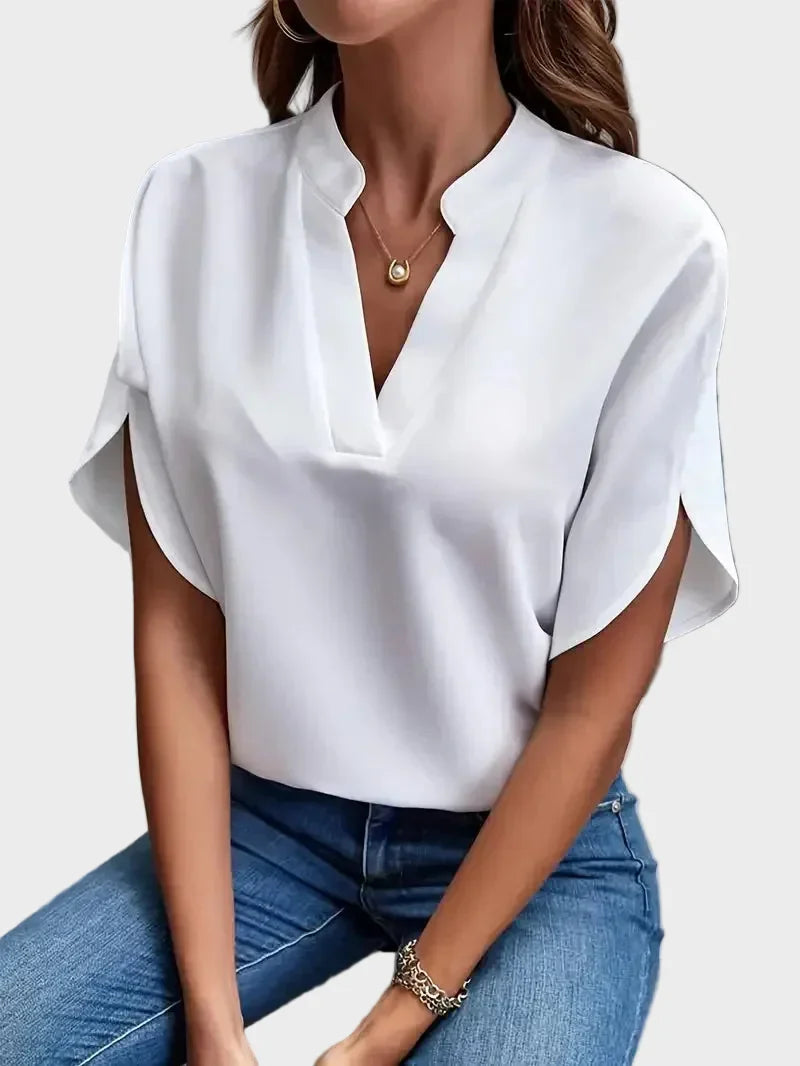 Vivienne | Blouse fluide à col en V