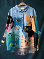 AVERY™ - T-shirt art félin