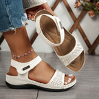 Selene | Crystal Comfort Platform Sandals