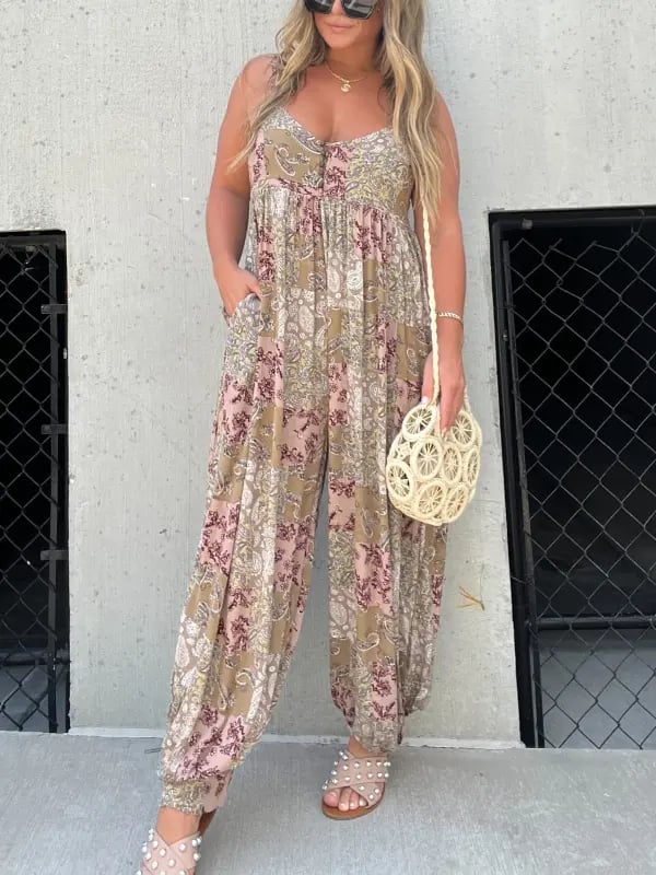 Combinaison pantalon bouffant DANICA™ - style bohème