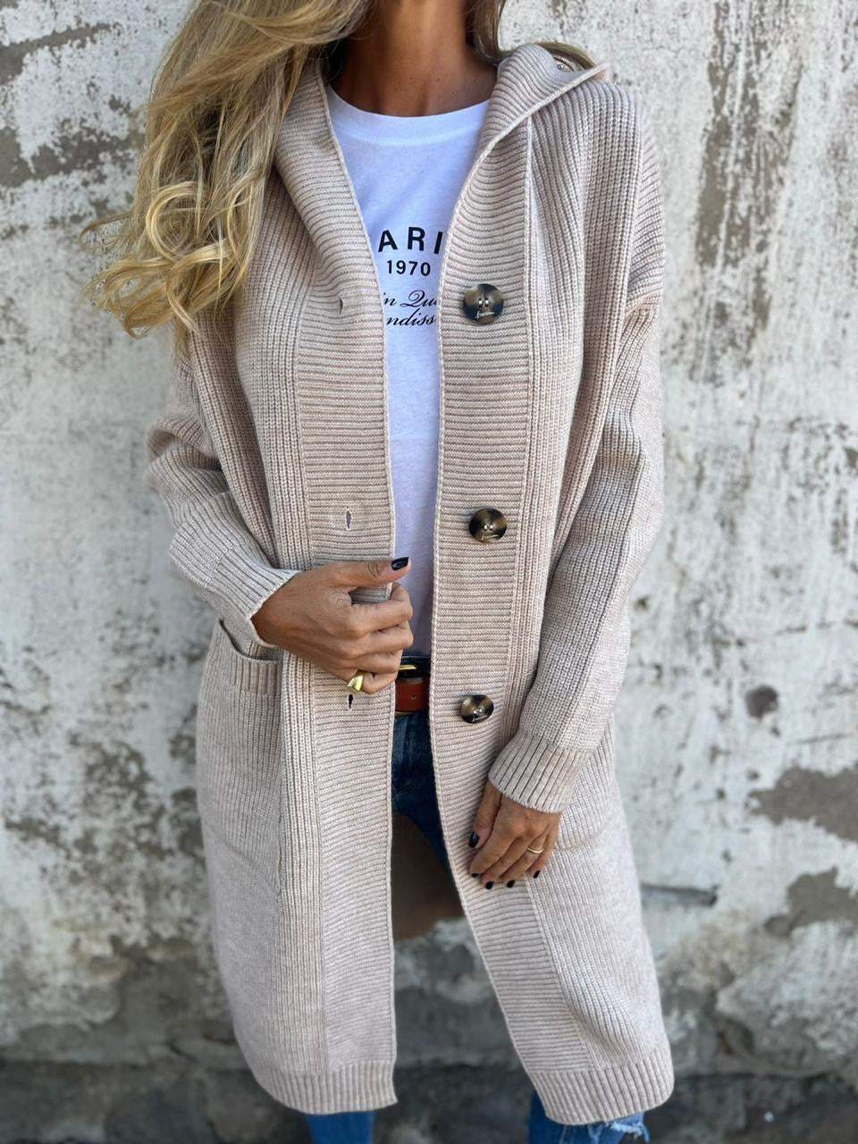 VERONICA™ - Cardigan long chic en maille