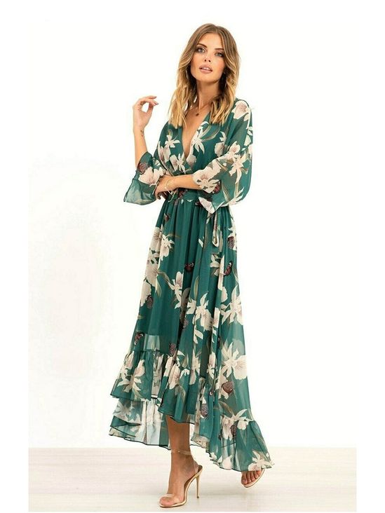 YASMINE™ - Robe Kimono Longue Élégante